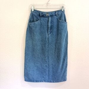 Vintage Averroe Denim Midi Skirt